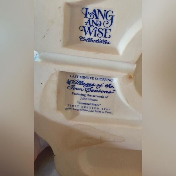 Vintage Lang & Wise General Store Village Four Seasons John Sloane 1997 Collecti - Picture 6 of 9